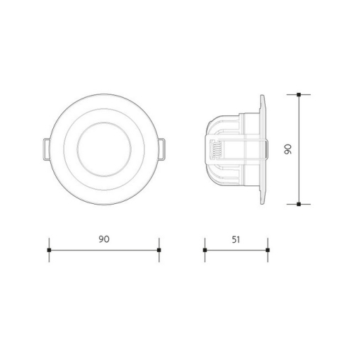 Podhledové LED svítidlo Panlux PP COB IP65 8W 3000K bílá PN14100028