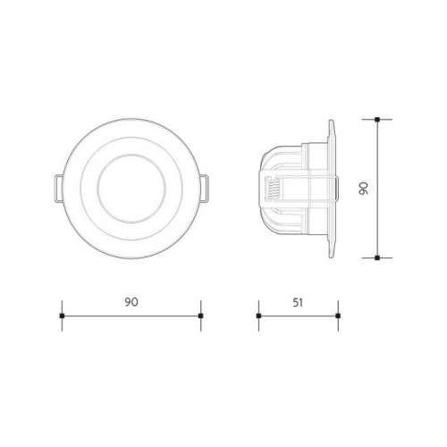 Podhledové LED svítidlo Panlux PP COB IP65 8W 3000K bílá PN14100028 (obrázek 4)
