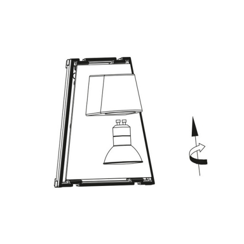 Venkovní nástěnné LED svítidlo RONDA GU10 antracit PN42108001
