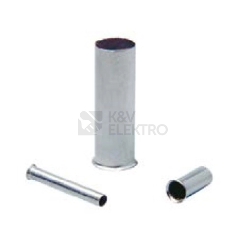 Lisovací dutinky DN 6-12 průřez 6mm2 délka 12mm (250ks)