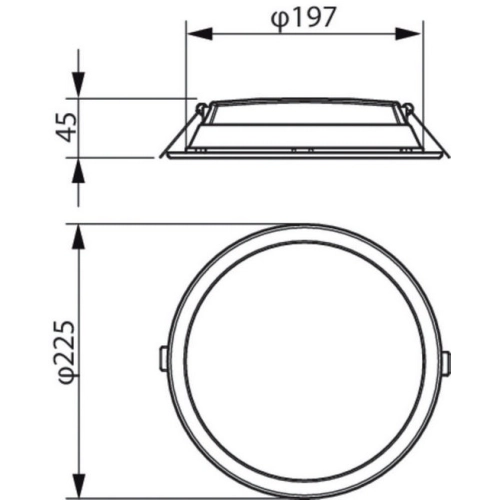 Podhledové LED svítidlo Philips Ledinaire DN065B G3 LED20/830 19,5W D200 RD 3000K teplá bílá (obrázek 3)