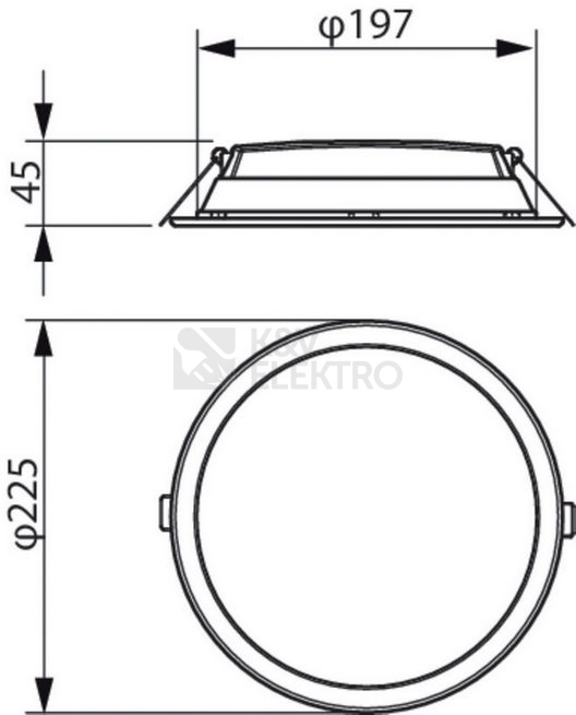 Obrázek produktu  Podhledové LED svítidlo Philips Ledinaire DN065B G3 LED20/830 19,5W D200 RD 3000K teplá bílá 1