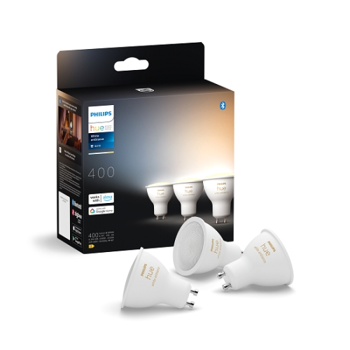 LED žárovka GU10 Philips Hue 3ks 4,2W (50W) White Ambiance (2200-6500K) stmívatelná (obrázek 7)