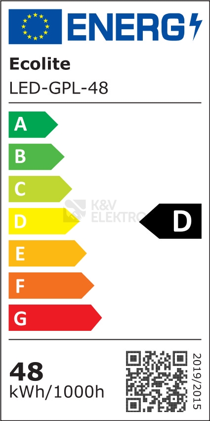 Obrázek produktu LED panel Ecolite MAXX LED-GPL-48 UGR 60x60cm 3