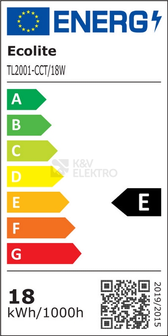 Obrázek produktu LED svítidlo Ecolite SLICK TL2001-CCT/18W 3000-6500K 117cm 3