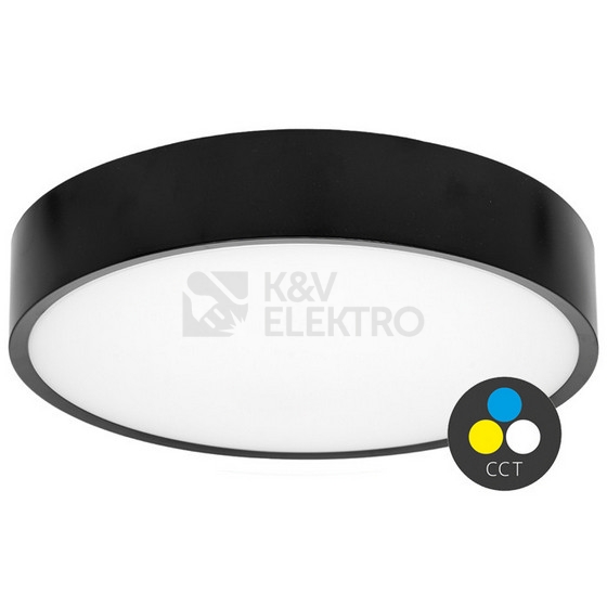 Obrázek produktu Stropní LED svítidlo Ecolite MARTIN WMAT350-25W/CR 3000/4000K černá IP65 0