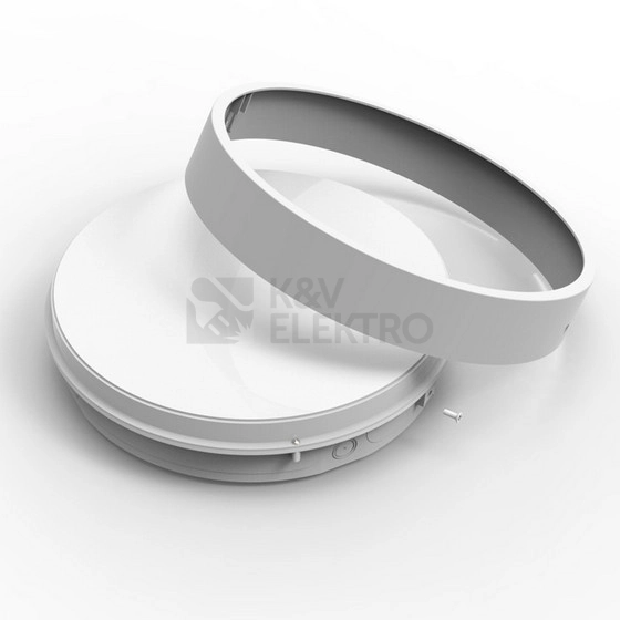 Obrázek produktu Stropní LED svítidlo Ecolite MARTIN WMAT350/HF-25W/BI 3000/4000K bílá IP65 s pohybovým čidlem 3