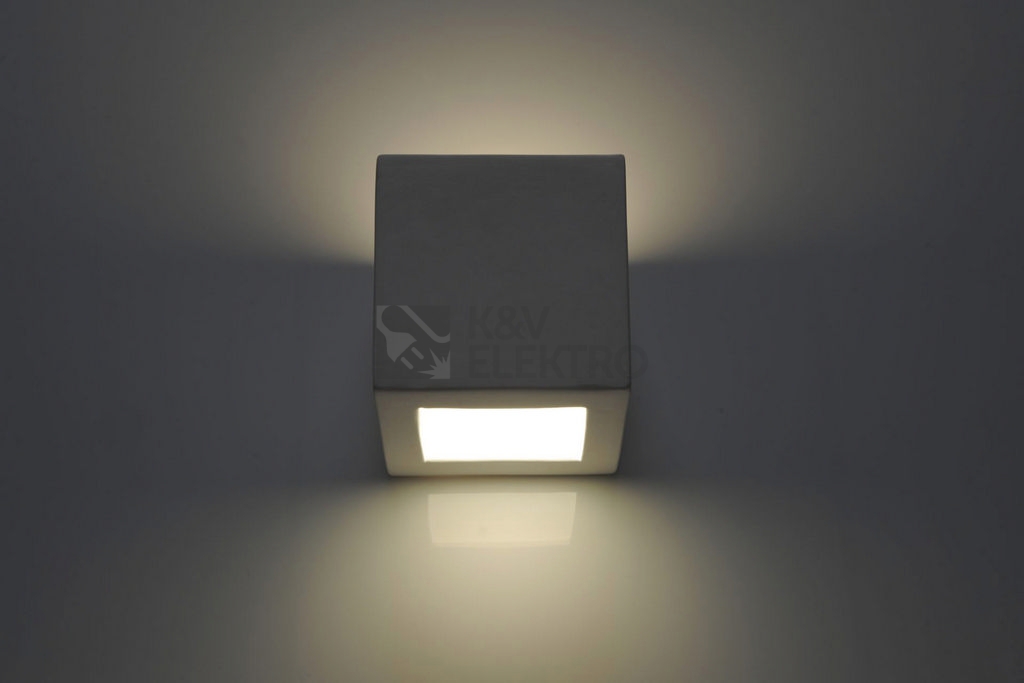 Obrázek produktu Nástěnné keramické svítidlo SOLLUX Leo E27 1x60W bez zdroje SL.0005 bílá 2
