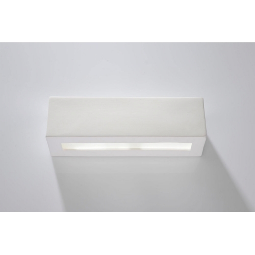 Nástěnné keramické svítidlo SOLLUX Vega E27 1x60W bez zdroje SL.0006 bílá