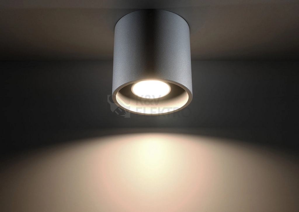 Obrázek produktu Stropní svítidlo SOLLUX Orbis 1 GU10 1x40W bez zdroje SL.0018 šedá 2