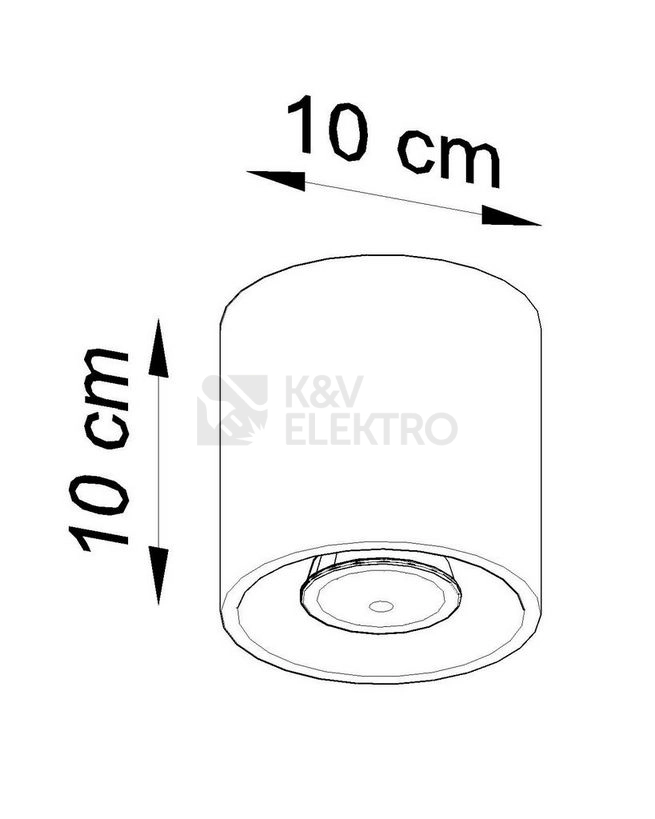 Obrázek produktu Stropní svítidlo SOLLUX Orbis 1 GU10 1x40W bez zdroje SL.0018 šedá 3