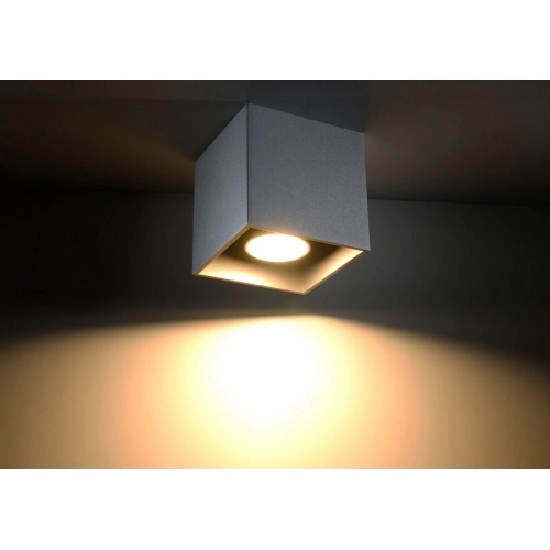 Stropní svítidlo SOLLUX Quad 1 GU10 1x40W bez zdroje SL.0024 šedá (obrázek 2)