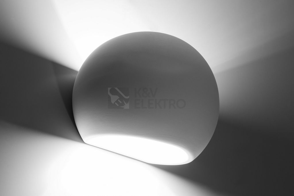 Obrázek produktu Nástěnné keramické svítidlo SOLLUX Globe E27 1x60W bez zdroje SL.0032 2