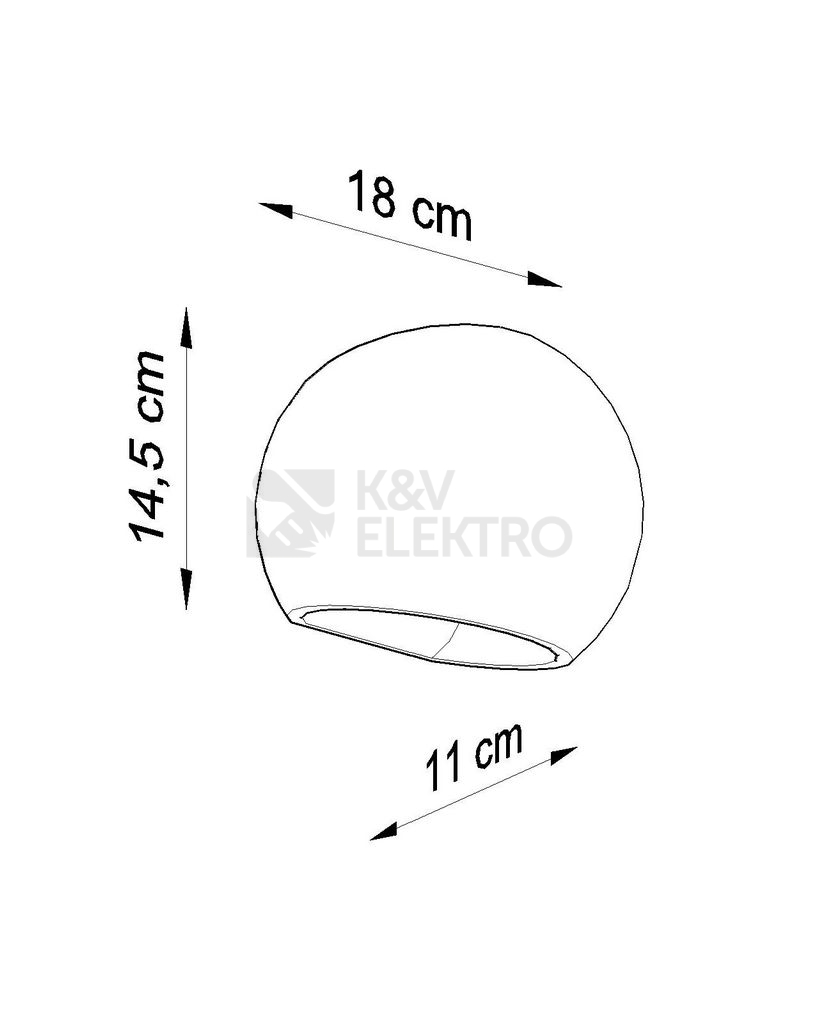 Obrázek produktu Nástěnné keramické svítidlo SOLLUX Globe E27 1x60W bez zdroje SL.0032 4