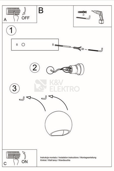 Obrázek produktu Nástěnné keramické svítidlo SOLLUX Globe E27 1x60W bez zdroje SL.0032 5