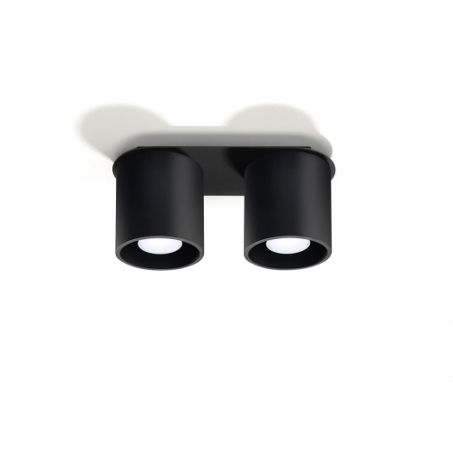 Stropní svítidlo SOLLUX Orbis 2 GU10 2x40W bez zdroje SL.0054 černá