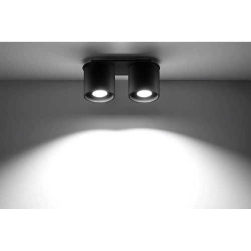 Stropní svítidlo SOLLUX Orbis 2 GU10 2x40W bez zdroje SL.0054 černá (obrázek 4)