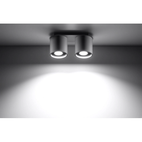 Stropní svítidlo SOLLUX Orbis 2 GU10 2x40W bez zdroje SL.0055 šedá (obrázek 4)