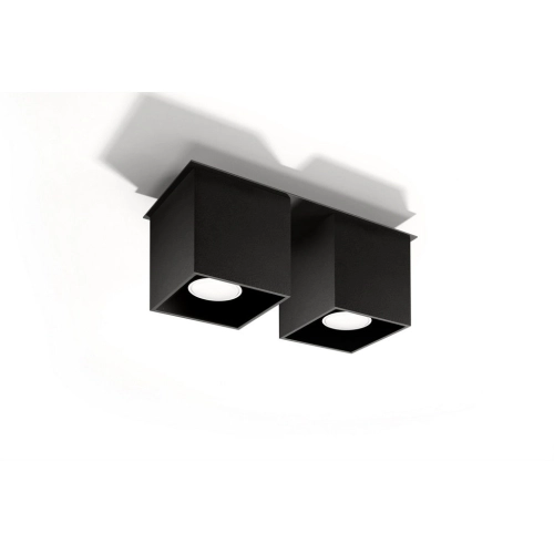 Stropní svítidlo SOLLUX Quad 2 GU10 2x40W bez zdroje SL.0063 černá (obrázek 5)