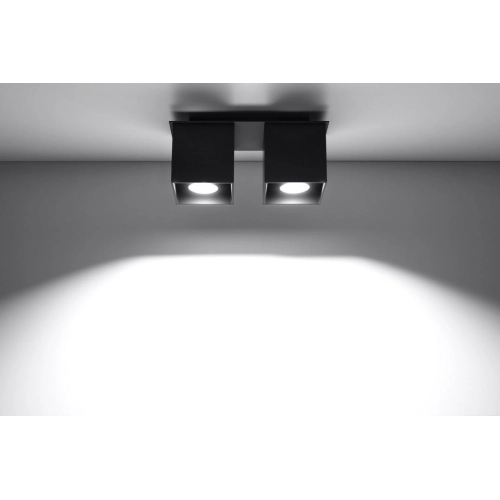 Stropní svítidlo SOLLUX Quad 2 GU10 2x40W bez zdroje SL.0063 černá (obrázek 3)