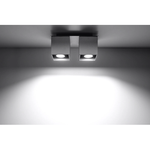 Stropní svítidlo SOLLUX Quad 2 GU10 2x40W bez zdroje SL.0064 šedá (obrázek 7)