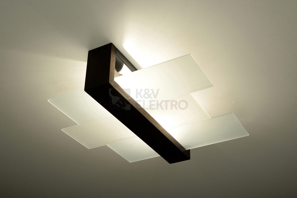 Obrázek produktu Stropní svítidlo SOLLUX Feniks 2 E27 2x60W bez zdroje SL.0074 wenge 2