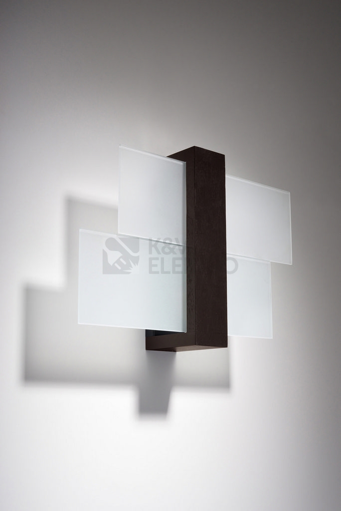 Obrázek produktu Nástěnné svítidlo SOLLUX Feniks 1 E27 1x60W bez zdroje SL.0075 wenge 1