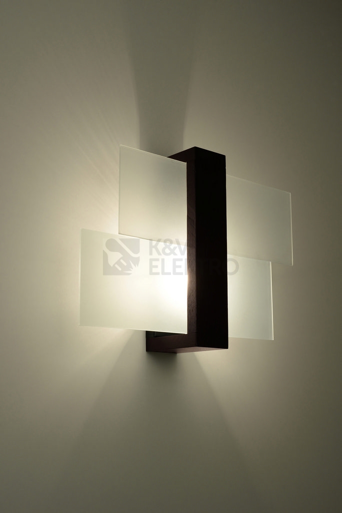 Obrázek produktu Nástěnné svítidlo SOLLUX Feniks 1 E27 1x60W bez zdroje SL.0075 wenge 2