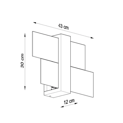 Nástěnné svítidlo SOLLUX Feniks 1 E27 1x60W bez zdroje SL.0079 bílá (obrázek 3)