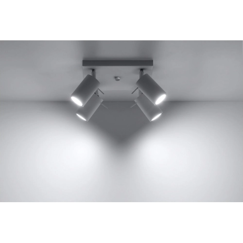 Stropní bodové svítidlo SOLLUX Ring 4 GU10 4x40W bez zdroje SL.0090 bílá (obrázek 7)