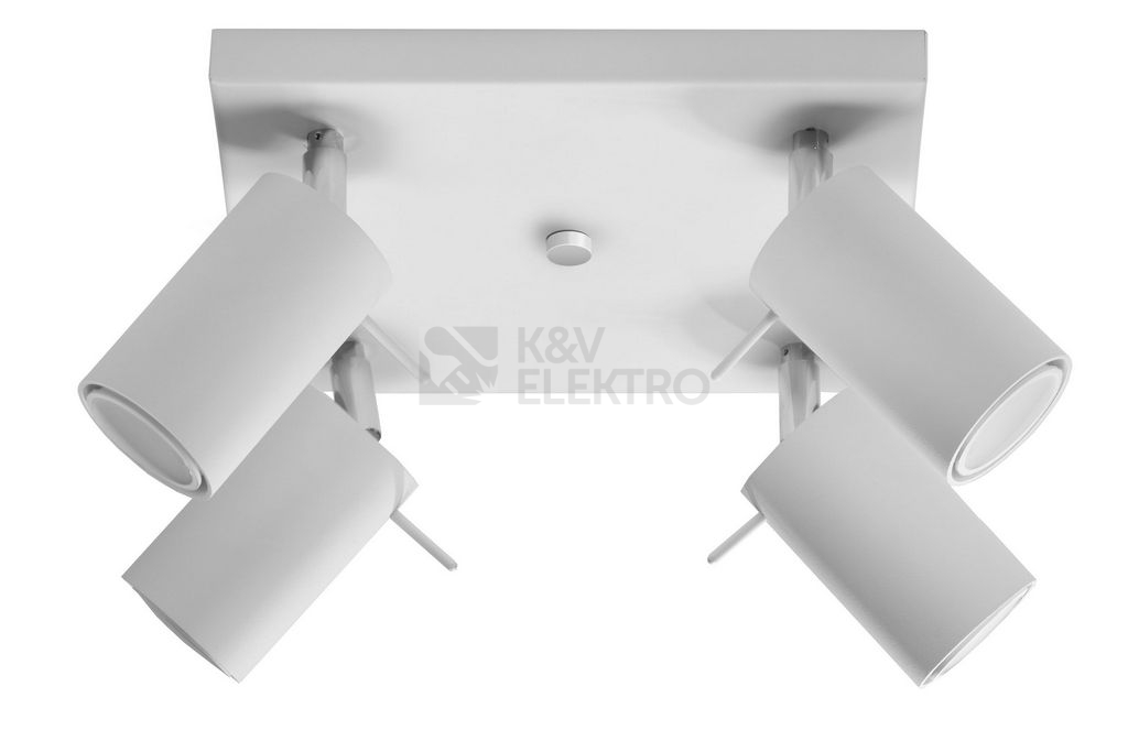 Obrázek produktu Stropní bodové svítidlo SOLLUX Ring 4 GU10 4x40W bez zdroje SL.0090 bílá 0