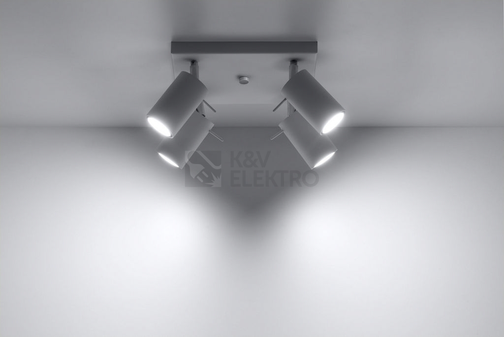 Obrázek produktu Stropní bodové svítidlo SOLLUX Ring 4 GU10 4x40W bez zdroje SL.0090 bílá 2