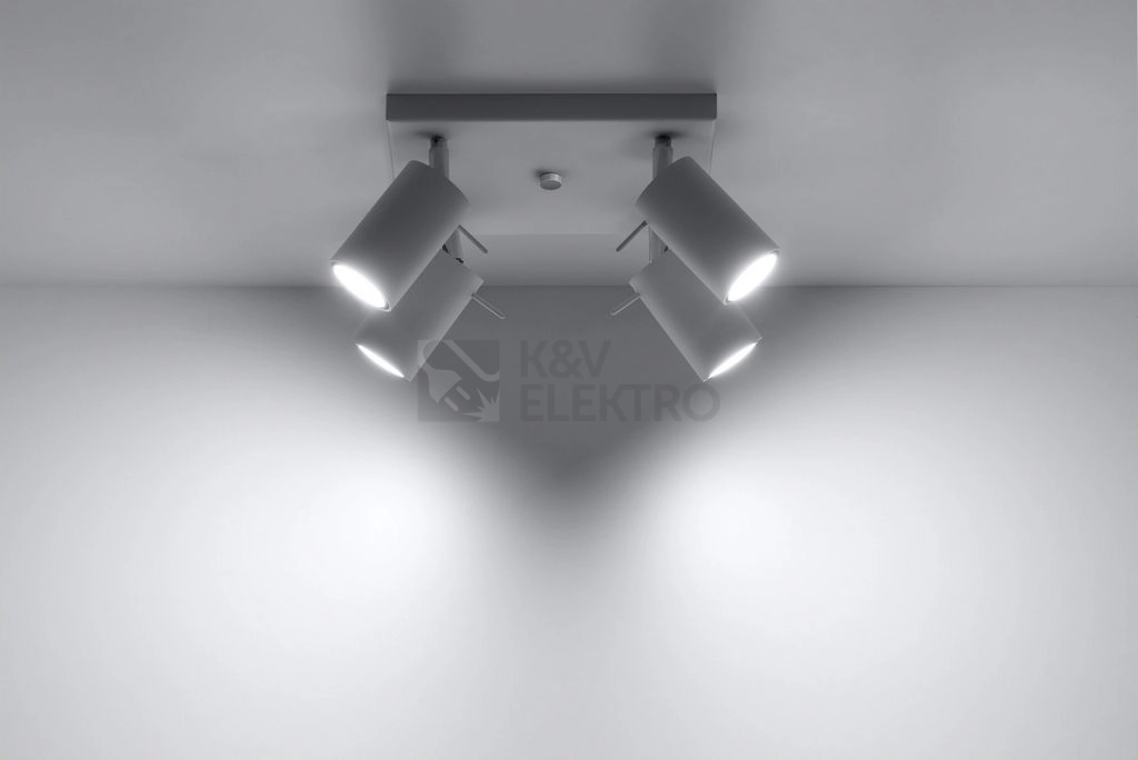 Obrázek produktu Stropní bodové svítidlo SOLLUX Ring 4 GU10 4x40W bez zdroje SL.0090 bílá 2