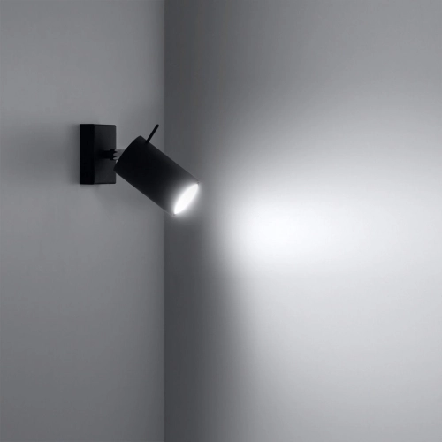 Nástěnné bodové svítidlo SOLLUX Ring GU10 1x40W bez zdroje SL.0091 černá (obrázek 5)
