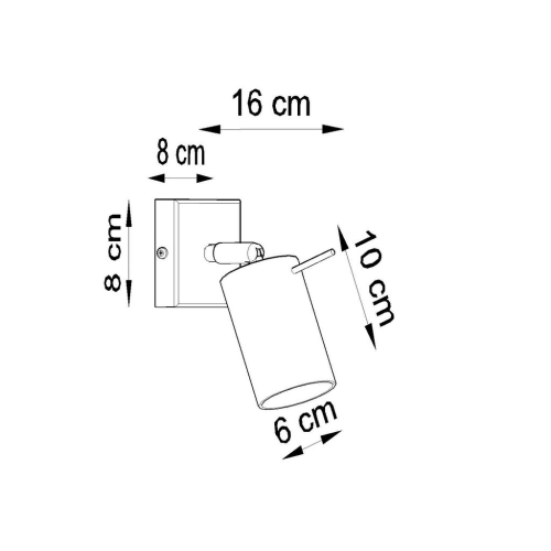 Nástěnné bodové svítidlo SOLLUX Ring GU10 1x40W bez zdroje SL.0091 černá (obrázek 7)