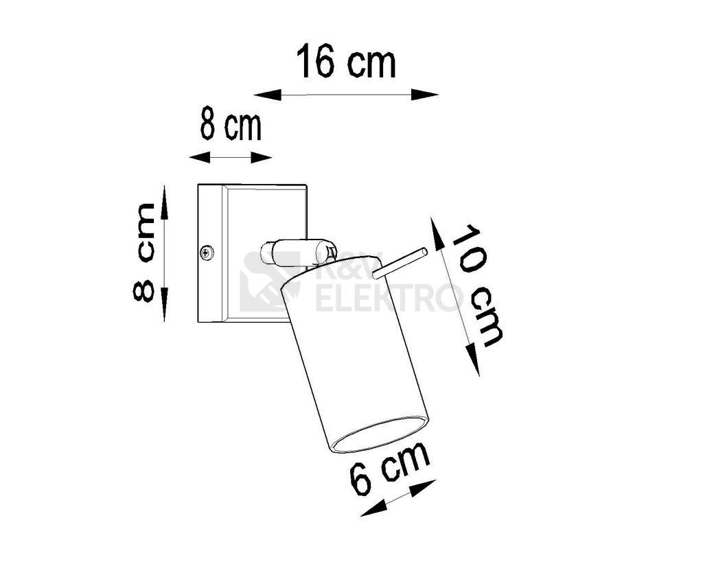 Obrázek produktu Nástěnné bodové svítidlo SOLLUX Ring GU10 1x40W bez zdroje SL.0091 černá 3