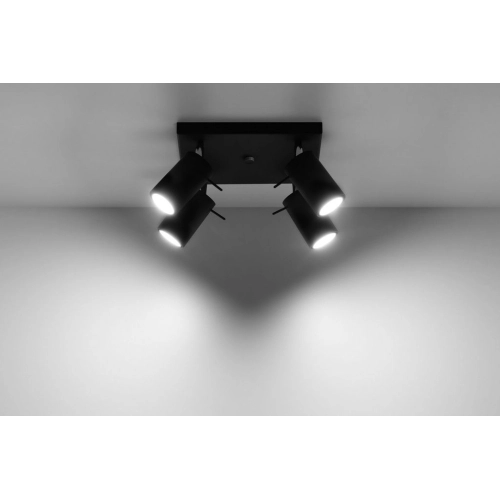 Stropní bodové svítidlo SOLLUX Ring 4 GU10 4x40W SL.0094 černá (obrázek 3)