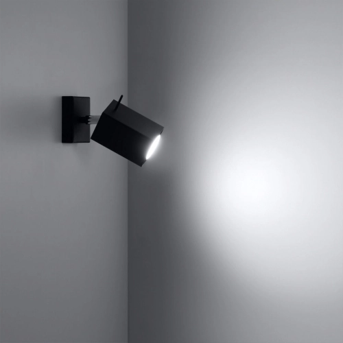 Nástěnné bodové svítidlo SOLLUX Merida GU10 1x40W bez zdroje SL.0099 černá (obrázek 3)