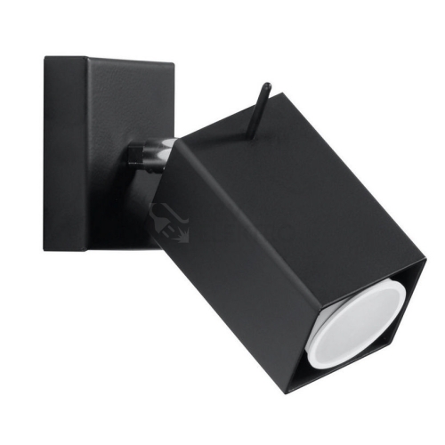 Nástěnné bodové svítidlo SOLLUX Merida GU10 1x40W bez zdroje SL.0099 černá