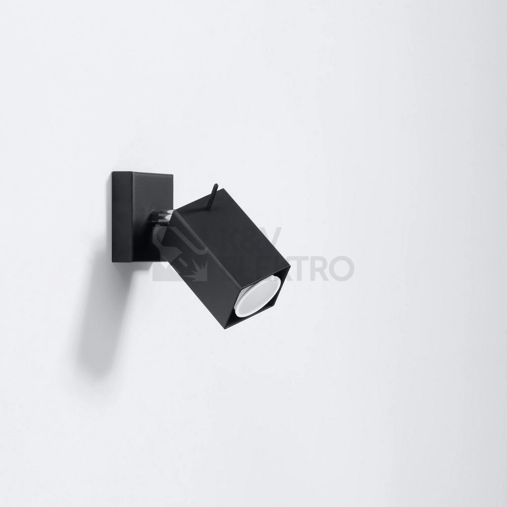 Obrázek produktu Nástěnné bodové svítidlo SOLLUX Merida GU10 1x40W bez zdroje SL.0099 černá 1