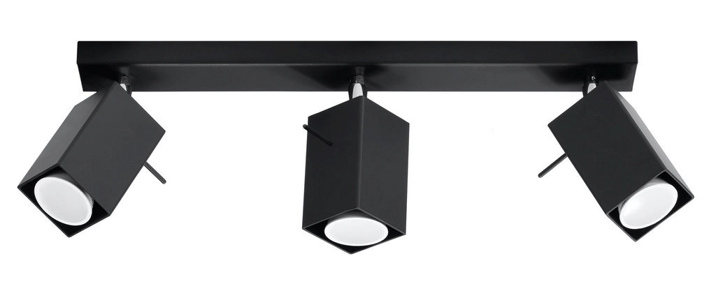 Bodové svítidlo SOLLUX Merida 3 GU10 3x40W bez zdroje SL.0101 černá