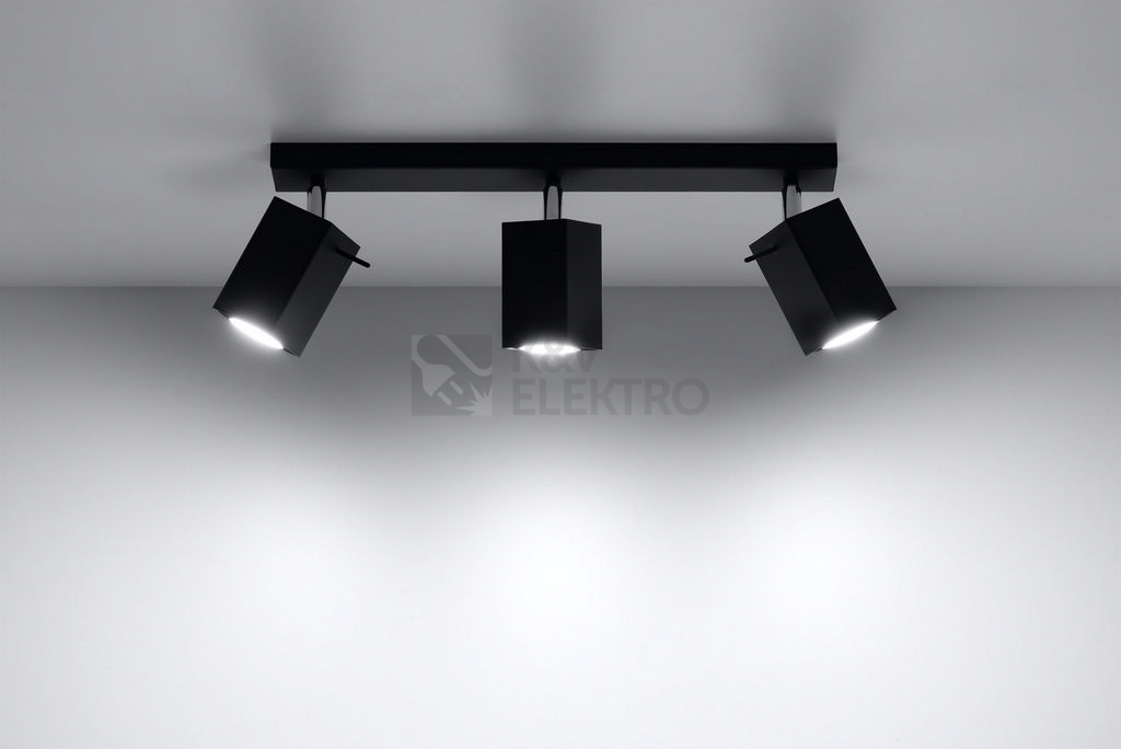 Obrázek produktu Bodové svítidlo SOLLUX Merida 3 GU10 3x40W bez zdroje SL.0101 černá 2