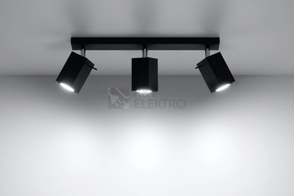 Obrázek produktu Bodové svítidlo SOLLUX Merida 3 GU10 3x40W bez zdroje SL.0101 černá 2