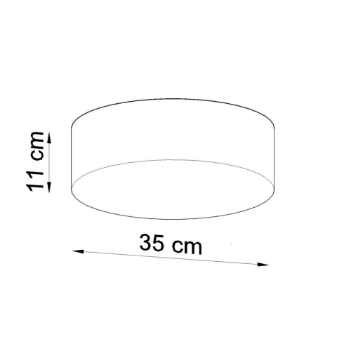 Stropní svítidlo SOLLUX Arena 35cm E27 2x60W bez zdroje SL.0122 šedá (obrázek 3)