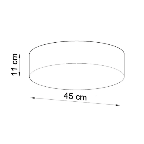 Stropní svítidlo SOLLUX Arena 45cm E27 3x60W bez zdroje SL.0124 černá (obrázek 2)
