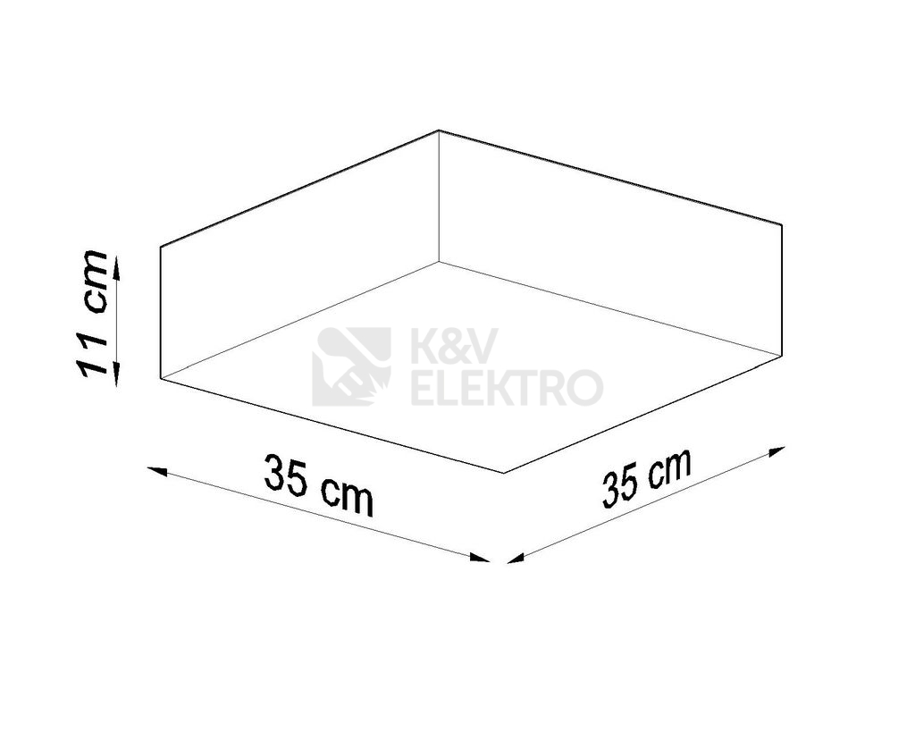 Obrázek produktu Stropní svítidlo SOLLUX Horus 35cm E27 2x60W bez zdroje SL.0136 černá 3