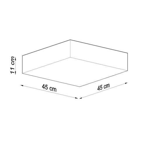Stropní svítidlo SOLLUX Horus 45cm E27 3x60W bez zdroje SL.0141 bílá (obrázek 2)