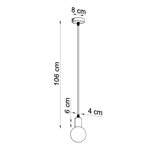 Lustr SOLLUX Edison E27 1x60W bez zdroje SL.0152 (obrázek 6)