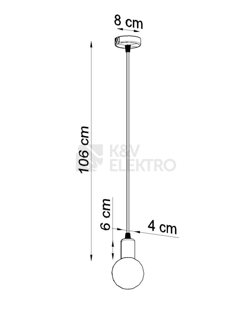 Obrázek produktu Lustr SOLLUX Edison E27 1x60W bez zdroje SL.0152 5