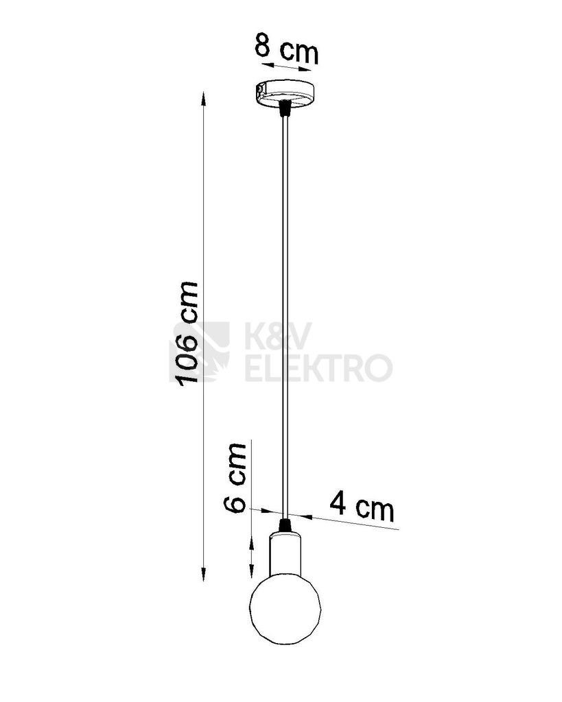 Obrázek produktu Lustr SOLLUX Edison E27 1x60W bez zdroje SL.0152 5
